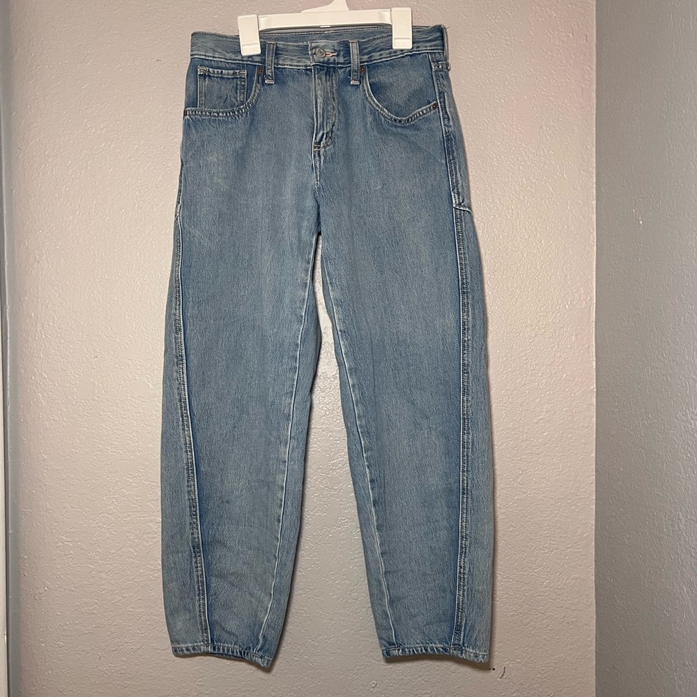 Old Navy Youth Girl High Rise Barrel Leg Jeans Size 16